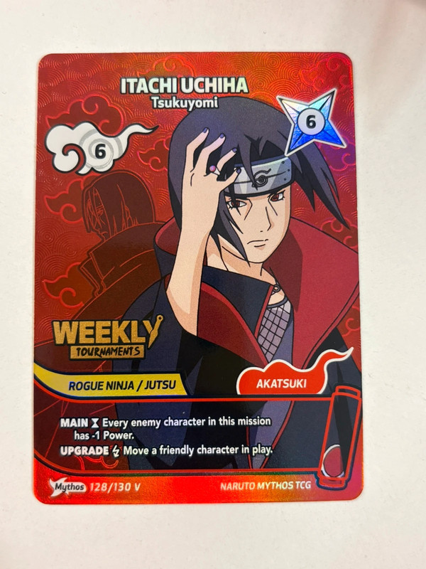 Naruto mythos TCG itachi uchiha weekly tournaments 128/130 V