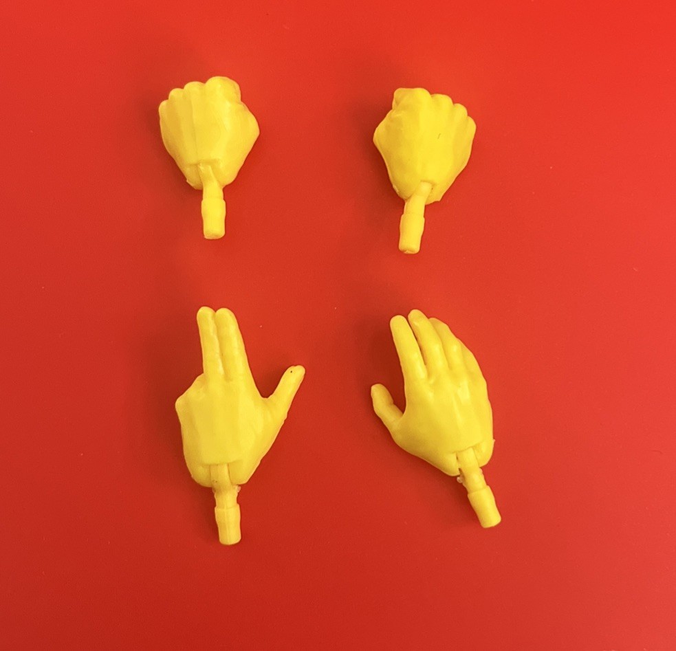 Mani Giallo Brillante Marvel Legends (x4) Hasbro solo foraggio X-men 97 Ciclopi