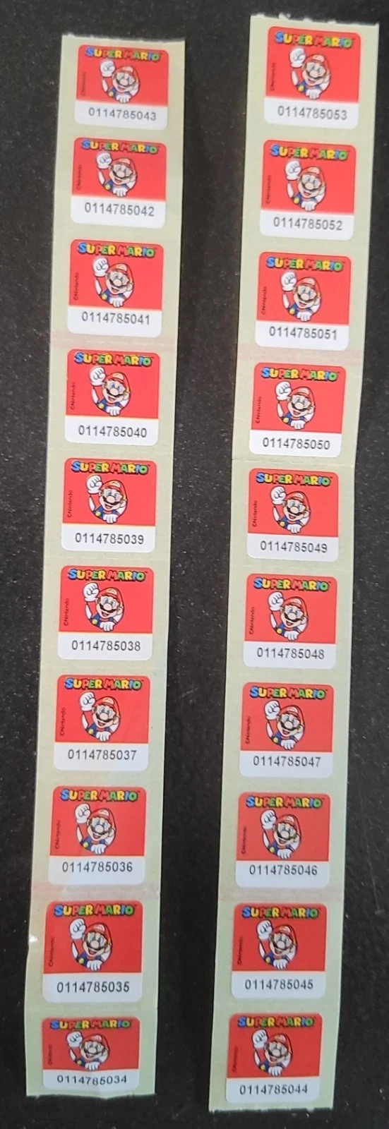 30  VIGNETTES Auchan  Super Mario