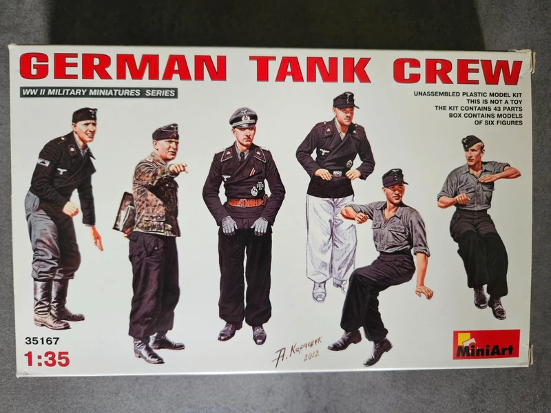 MiniArt No.35167 German Tank Crew 1:35 Panzerbesatzung Figuren Bausatz