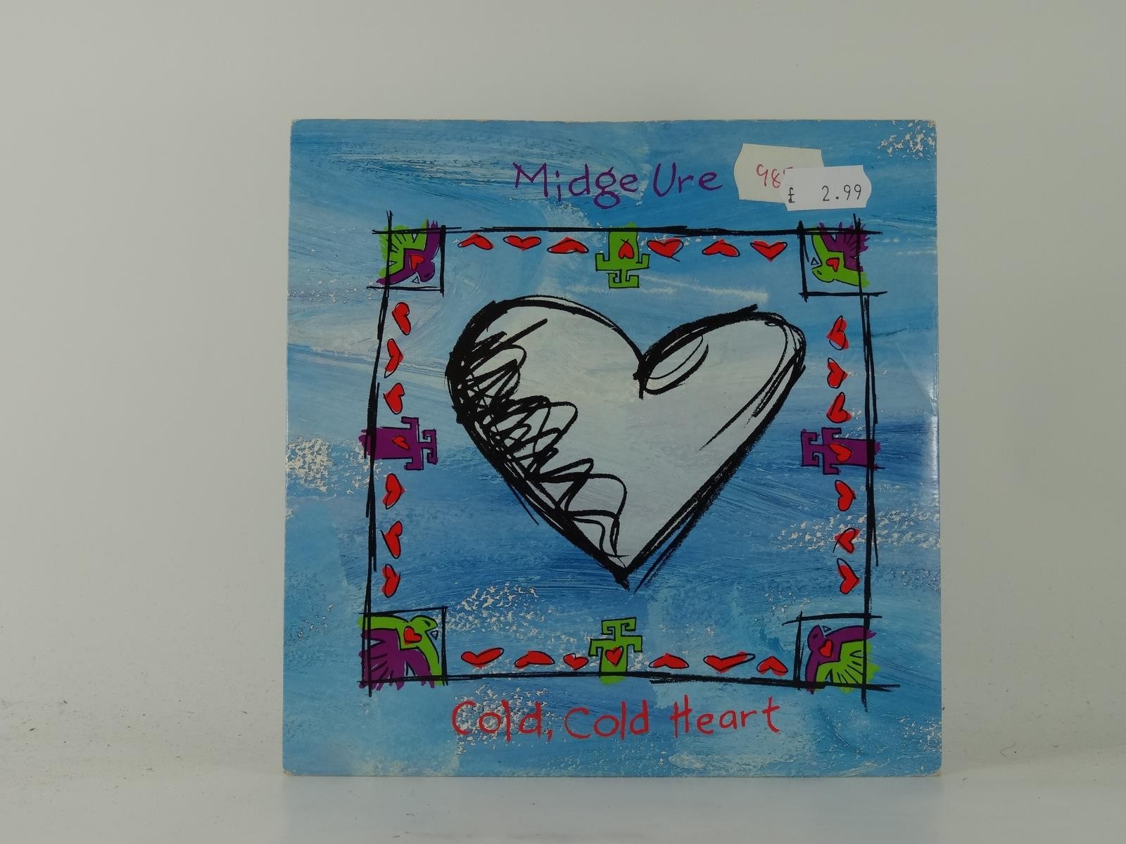 MIDGE URE COLD COLD HEART (1) (5) 2 Track 7" Single including Picture Sleeve ARI