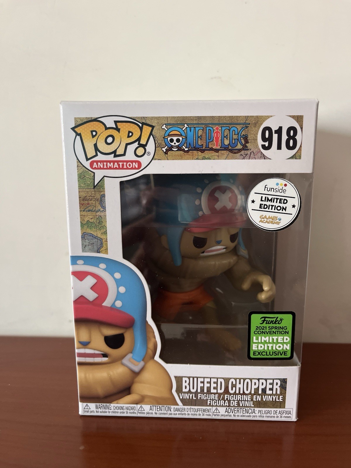 Funko Pop One Piece Buffed Chopper 918 4"Vinile Exclusive Spring convention 2021