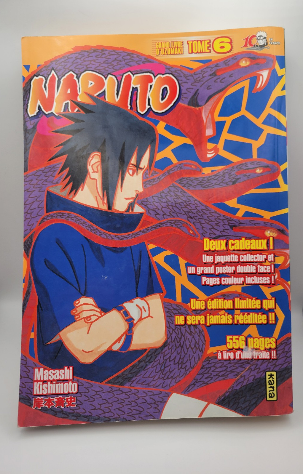 MANGA GEANT COLLECTOR Naruto Tome 6+7+8 Grand livre d'Uzumaki