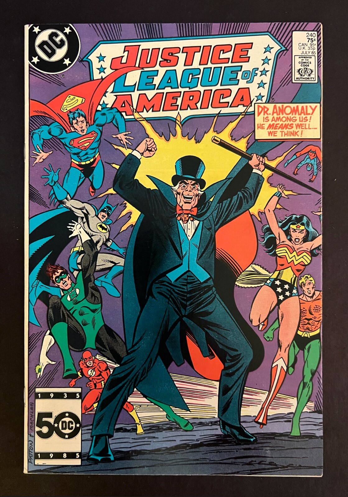 JUSTICE LEAGUE OF AMERICA #240 Hi-Grade Mike Sekowsky Art DC Comics 1985