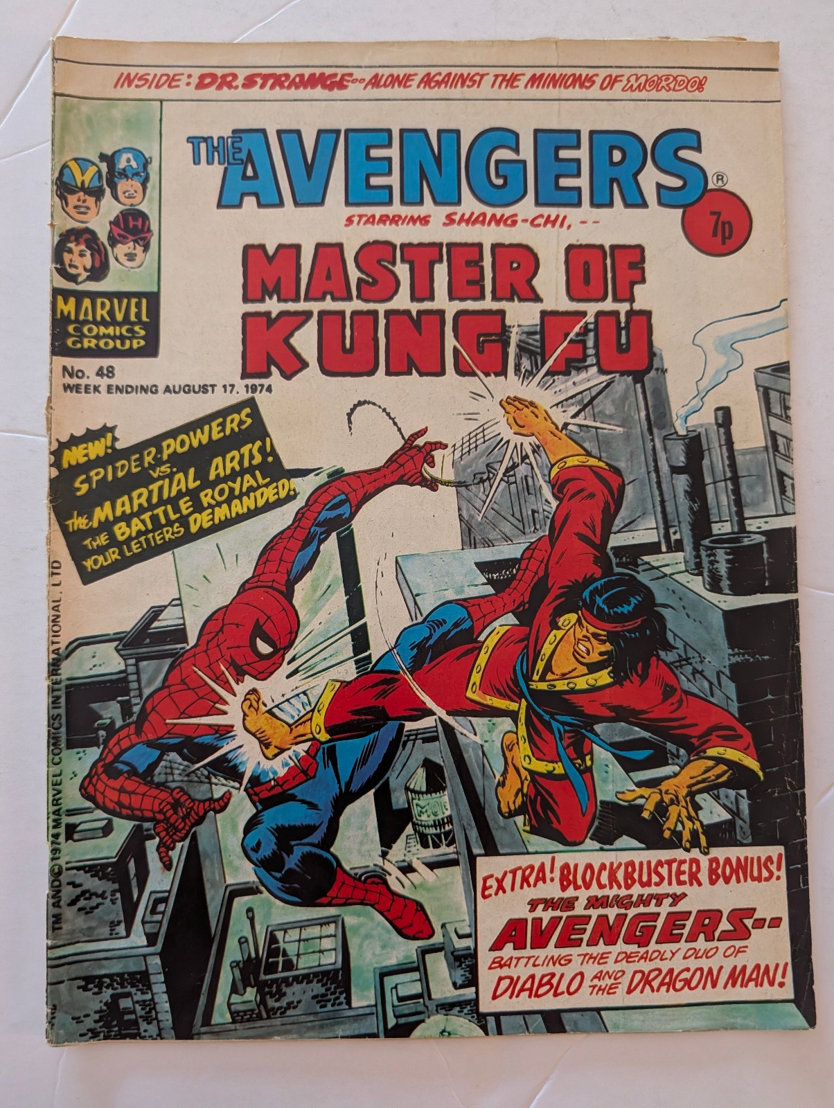 The Avengers No 48, August 17th 1974, Marvel UK.