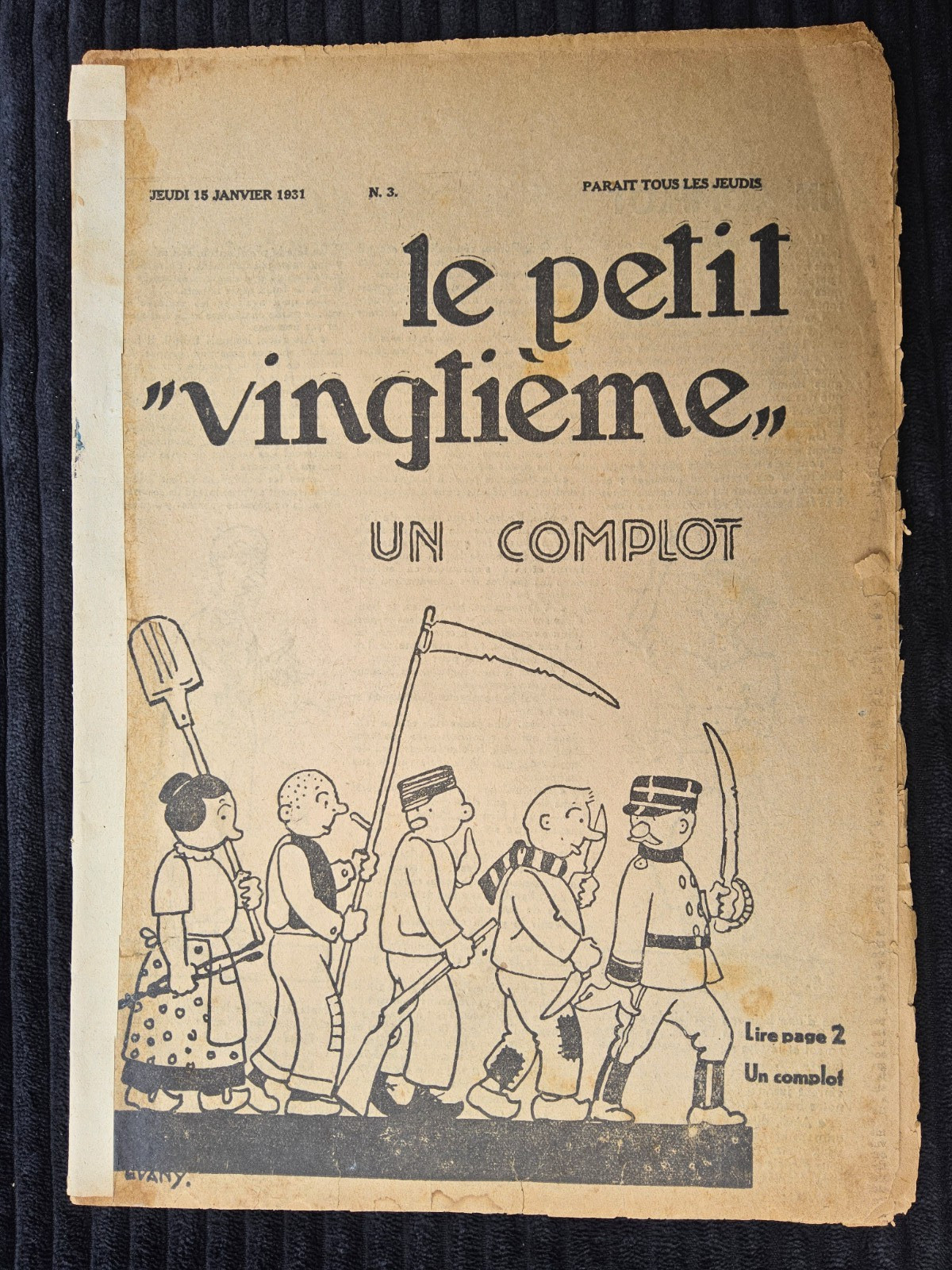 Tintin - Petit Vingtième - Numéro 3 de 1931 - Congo