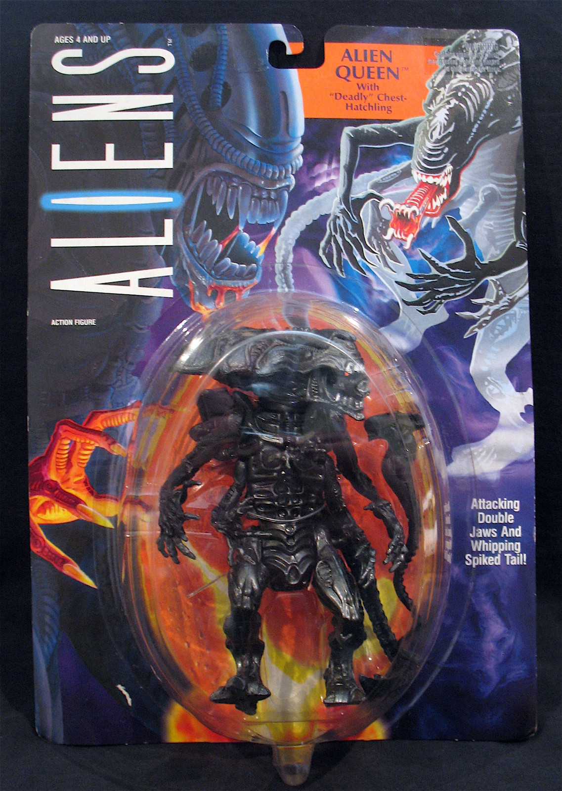Modellino ALIENS-ALIEN QUEEN-1992 con bauletto mortale-non aperto-KENNER 