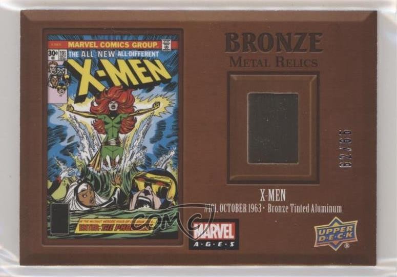 2020 Upper Deck Marvel Ages Bronze Metal Relics 62/65 X-Men #101 #BMR-10 04f2