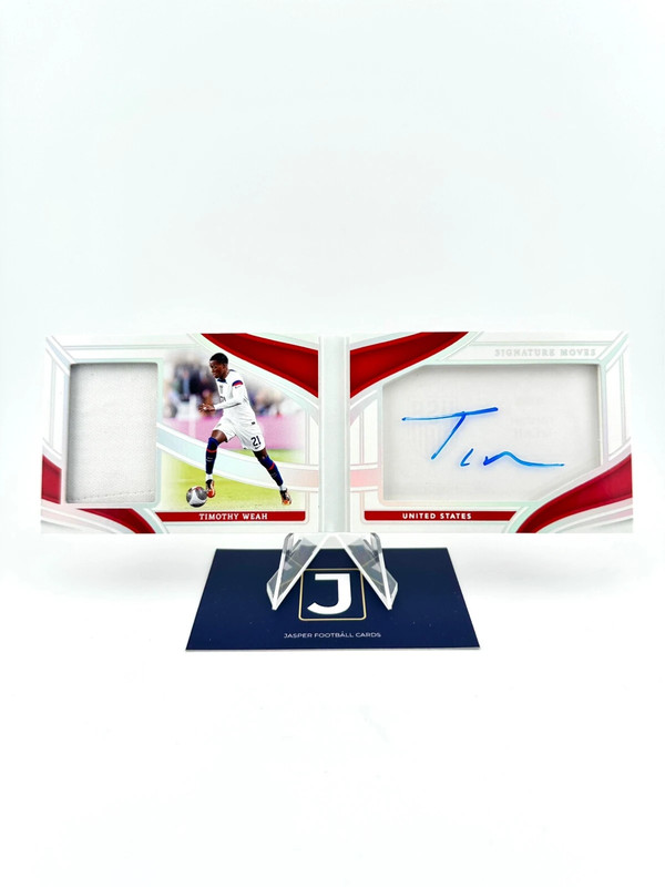 Timothy Weah /99 Booklet Auto Patch - Panini Immaculate USA