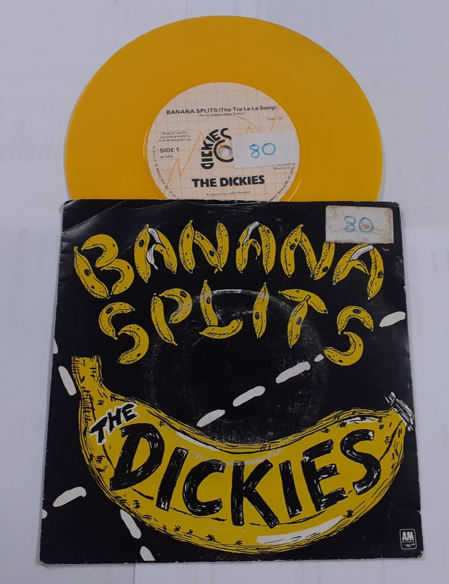 The Dickies - Banana Splits 7" Yellow Vinyl Record