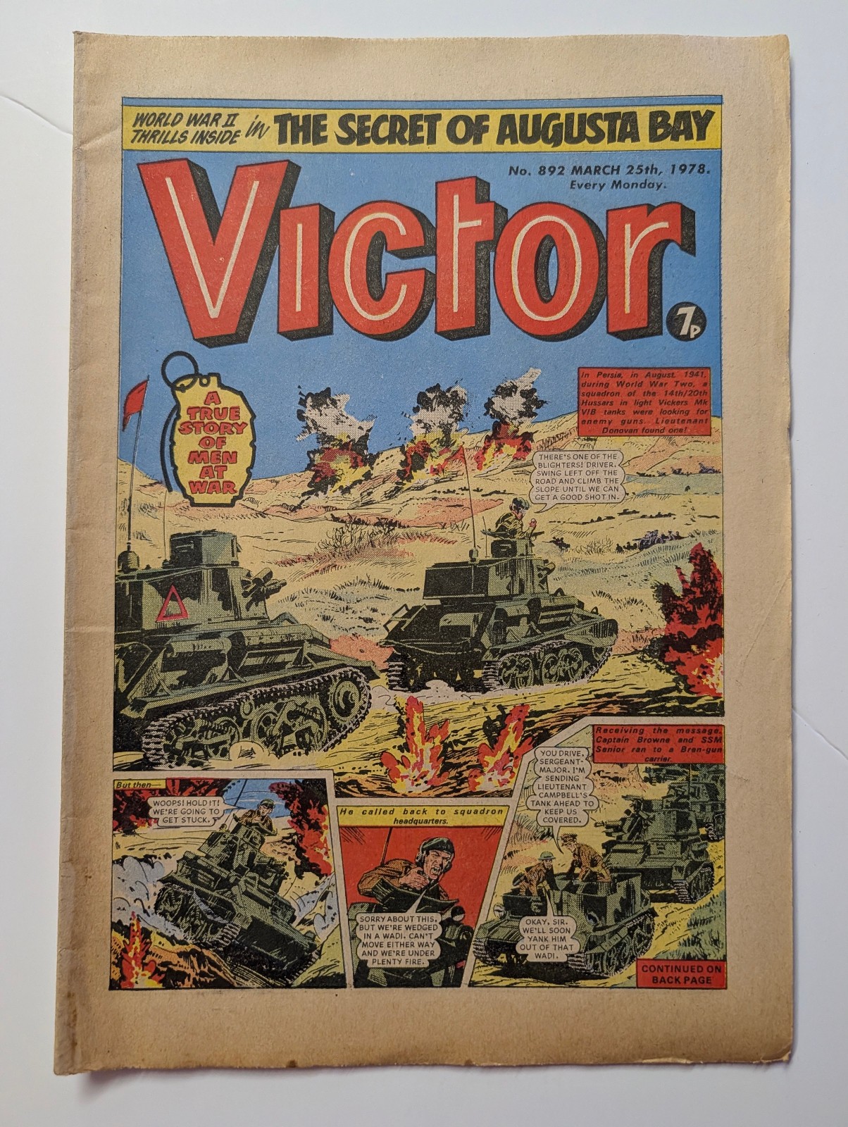 The Victor Comic, No 892, March 25th 1978.