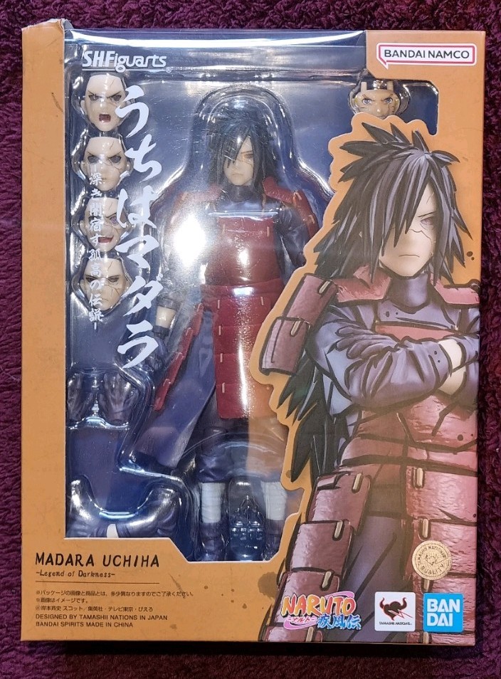 New (Box Damaged) Bandai Shf S.H.Figuarts Naruto Shippuden Madara Uchiha 