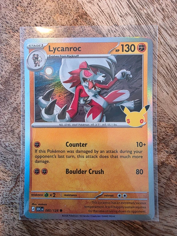 30th Celebration: Lycanroc 085/128