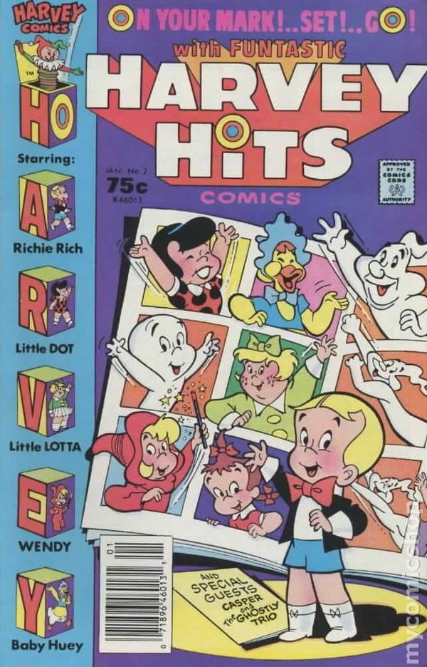 Harvey Hits Comics #2 FN/VF 7.0 1987 Immagine Stock