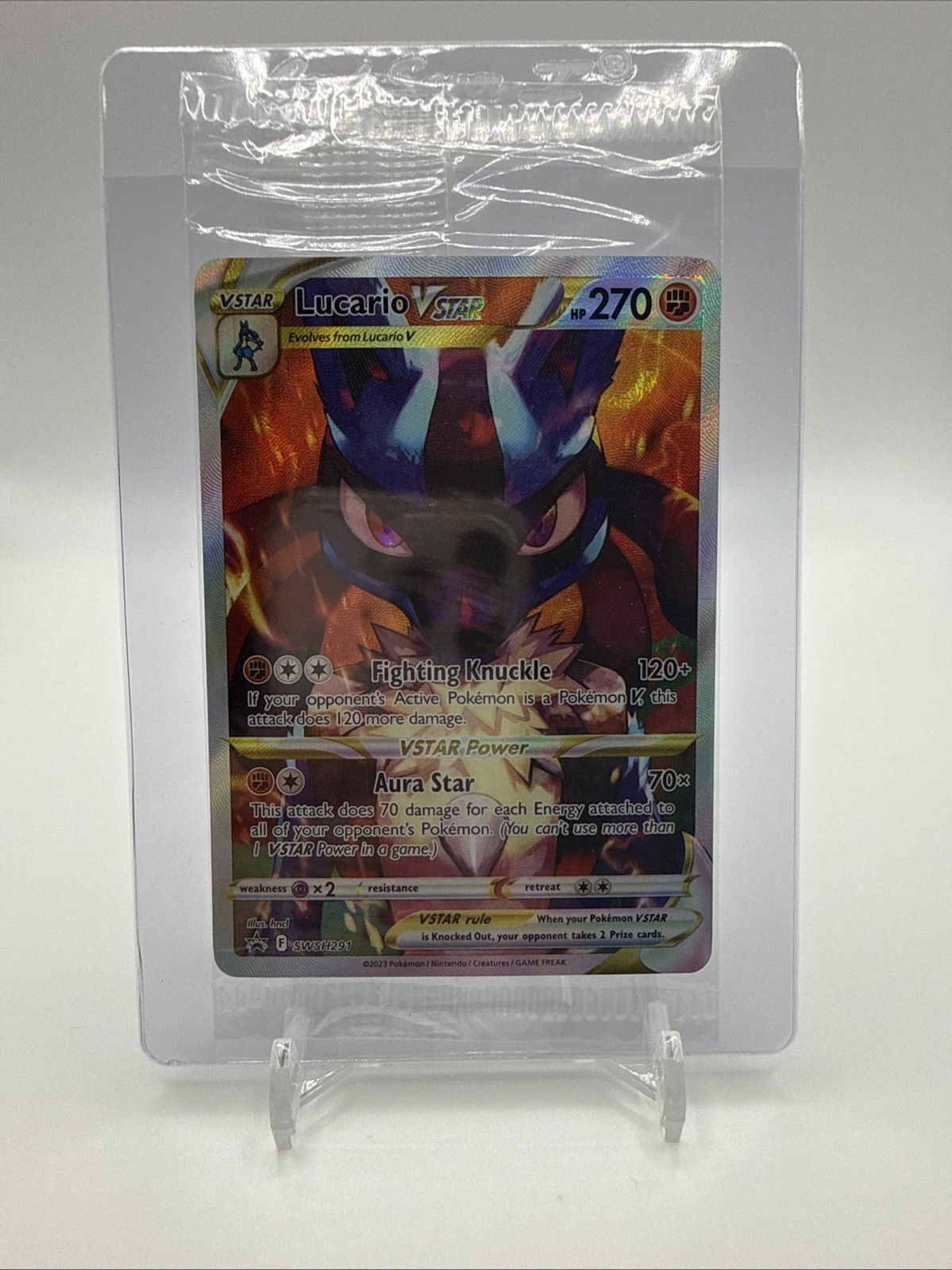 Lucario VSTAR Promo SWSH291 *SIGILLATO* - QUASI NUOVO - Pokemon TCG Corona Zenith ETB