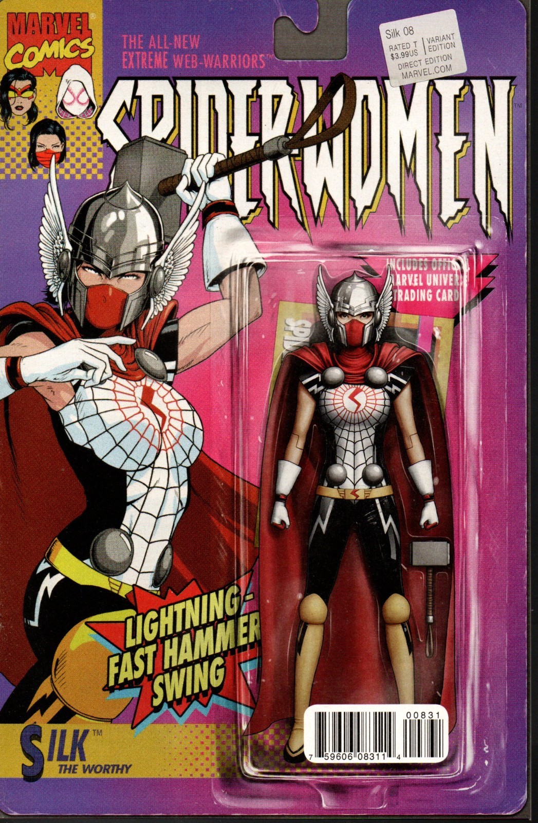 !!!MARVEL COMICS SILK #8 (2016) ACTION FIGURE 1ST PRINT NM!!!