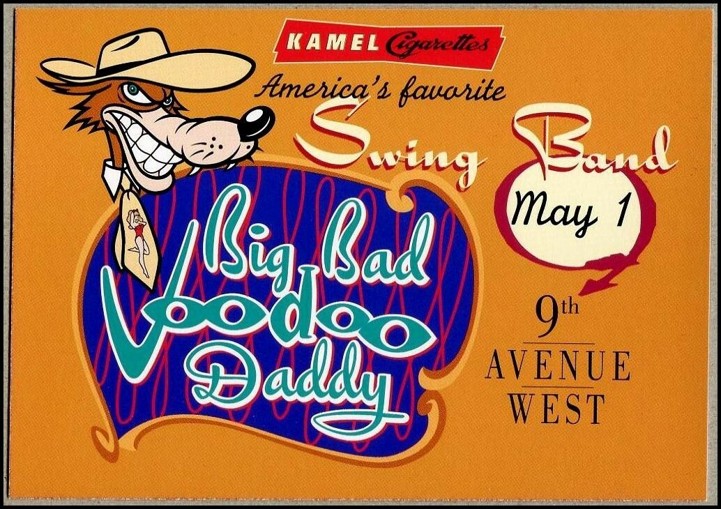 1998 Big Bad Voodoo Daddy Concert Handbill 9th Avenue West Denver Colorado