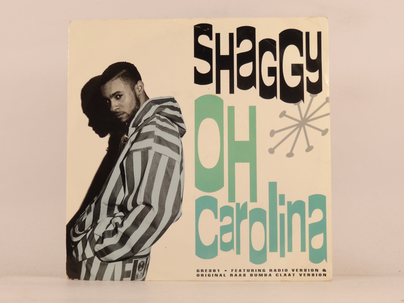 SHAGGY OH CAROLINA (134) 2 Track 7" Single plus Picture Sleeve GREENSLEEVES