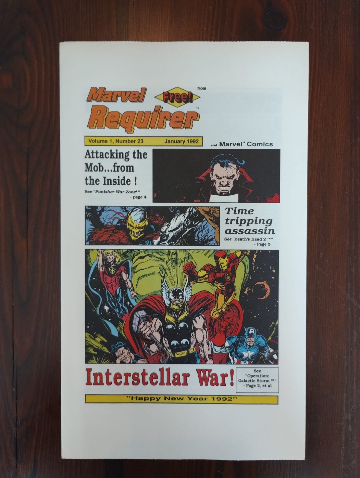 MARVEL REQUIRER Volume 1, Numero 23 - Gennaio 1992 RARE! Marvel, spiderman