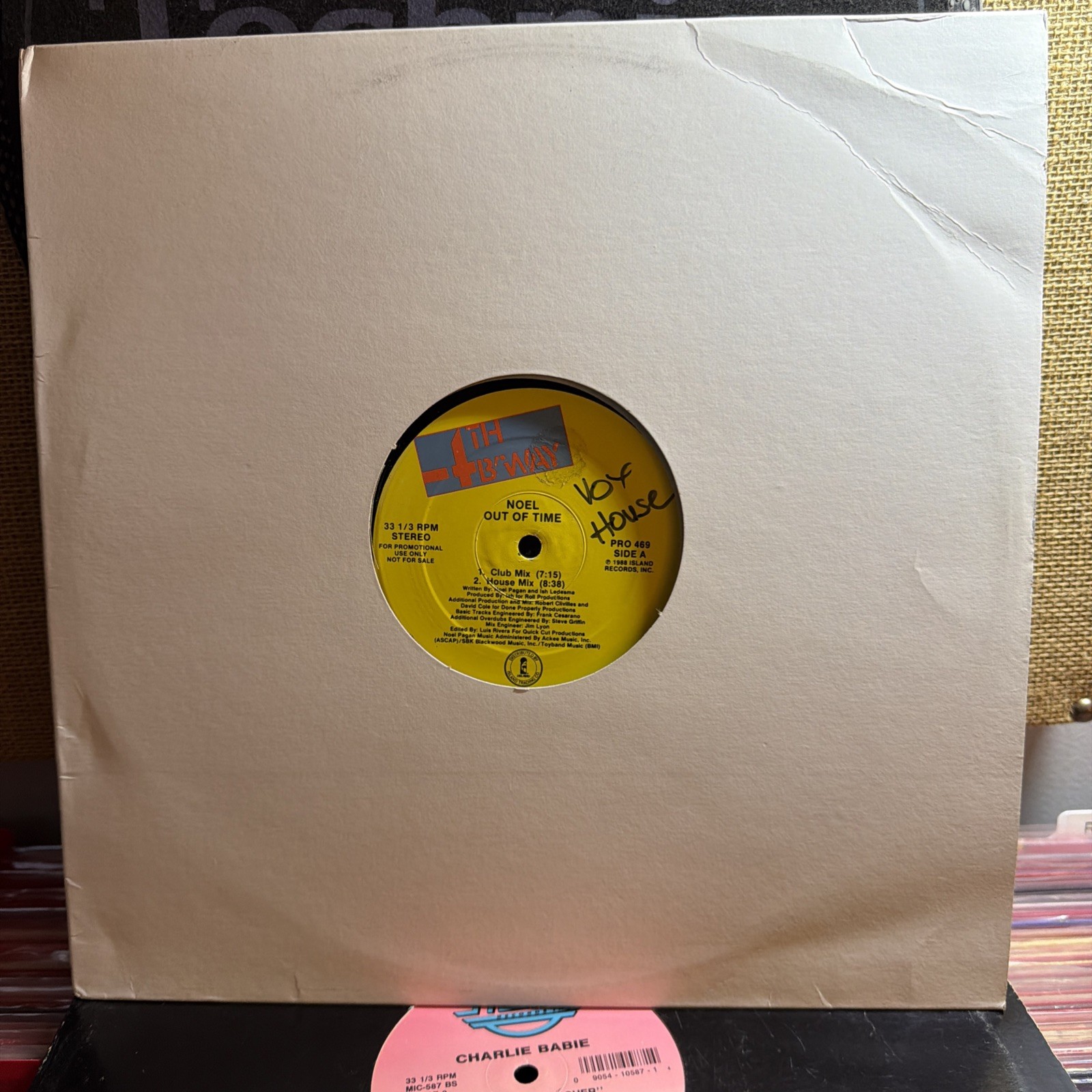 Noel Out Of Time 12" 1988  4TH BWAY BWAY 469 FREESTYLE