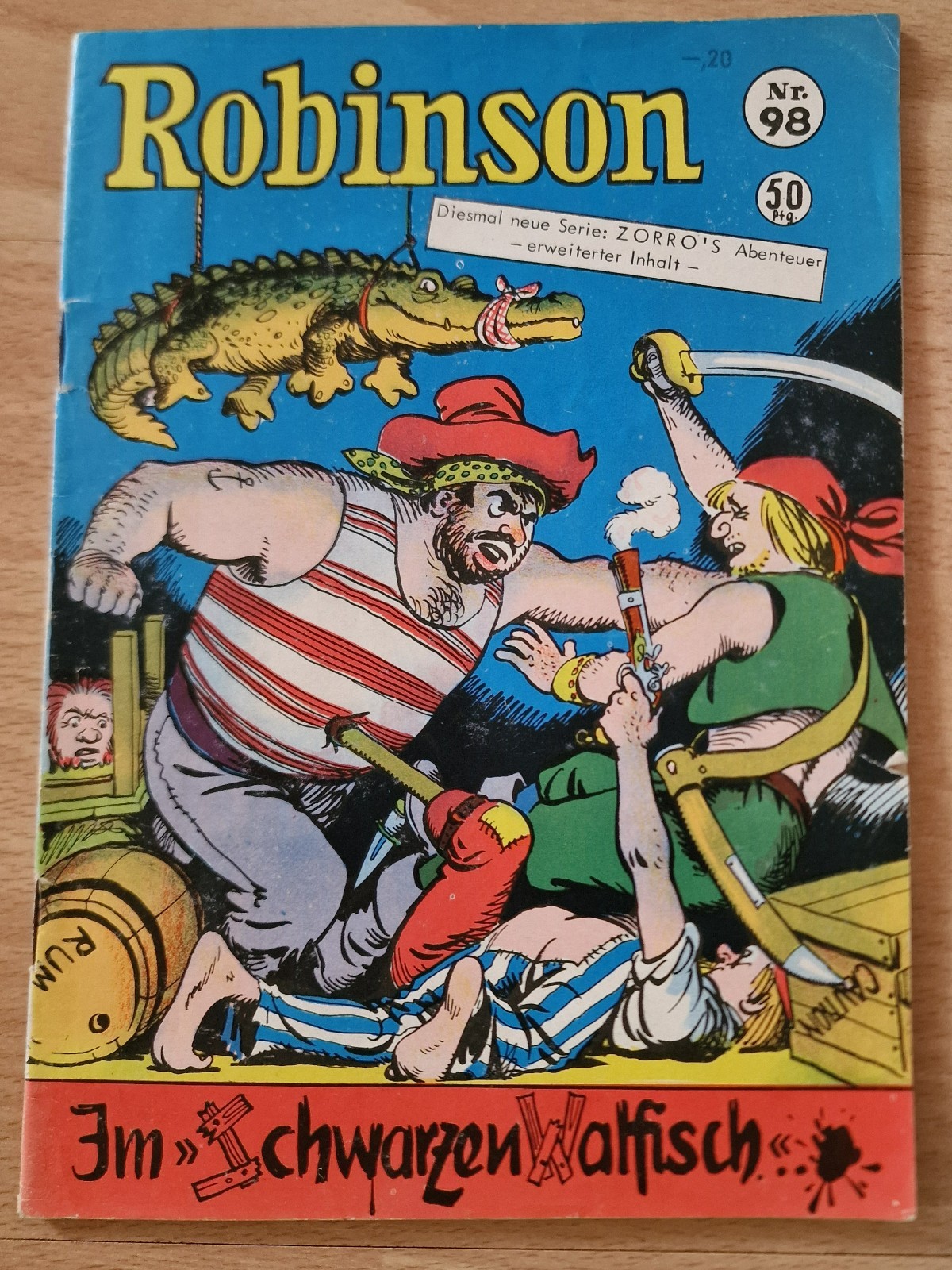 ROBINSON n.98 NELLA BALENA NERA / TITANUS & GERSTMAYER EDITORE 1957