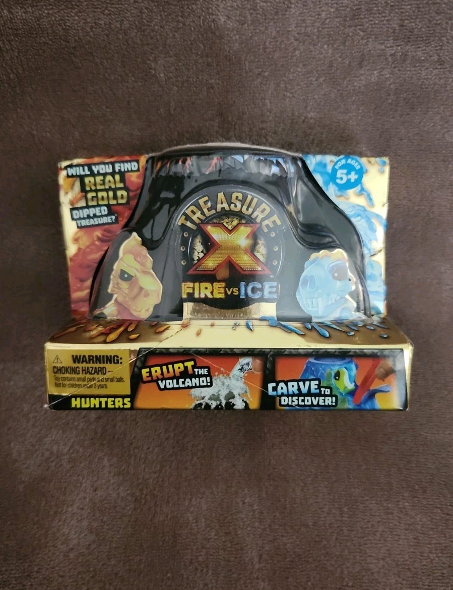 NEW Treasure X Fire Vs Ice Hunters Real Gold Search Erupt Volcano Cave Discover 