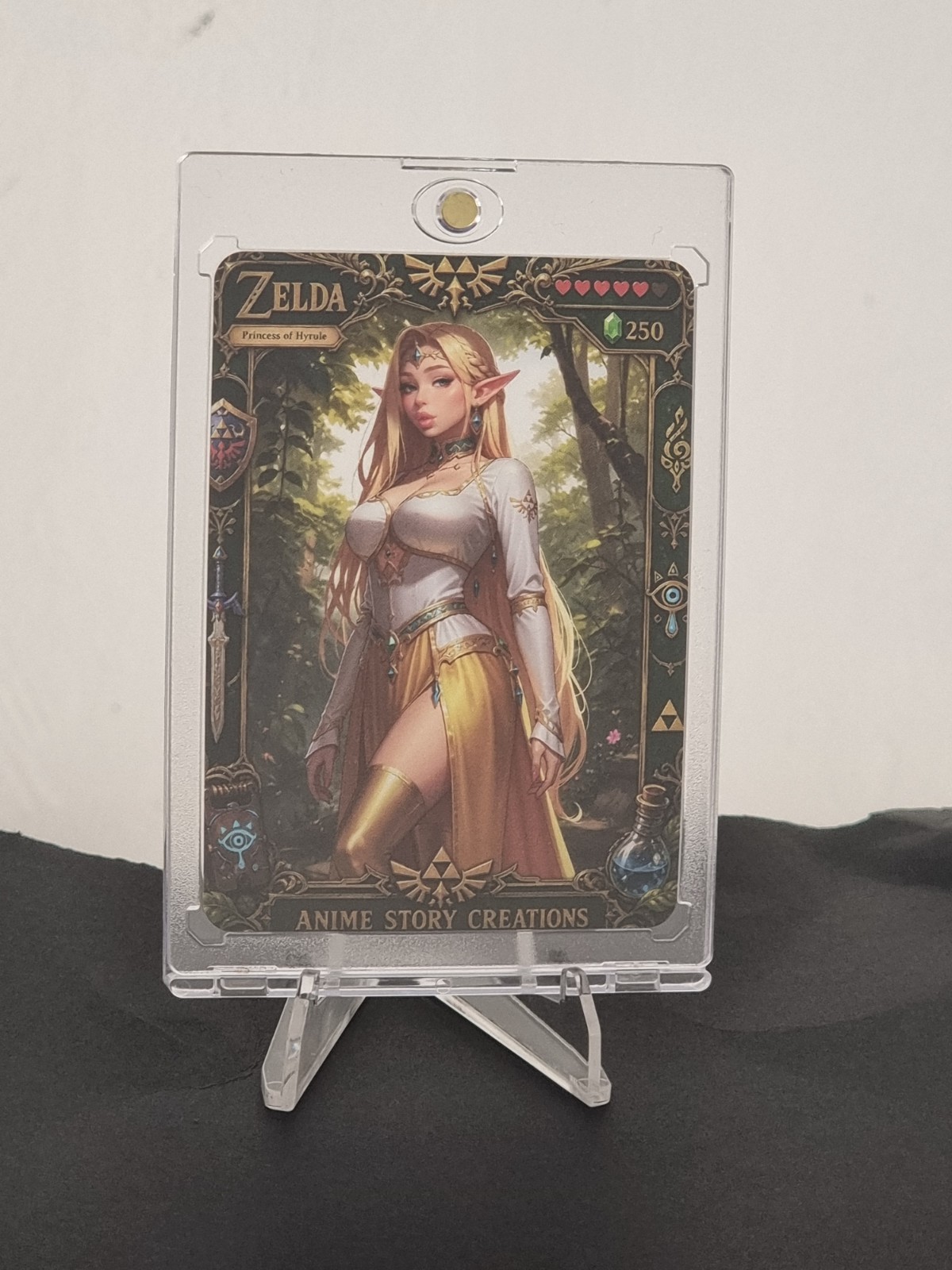 Princess Zelda Custom Double-Sided Anime Story Creations w/Case & Stand
