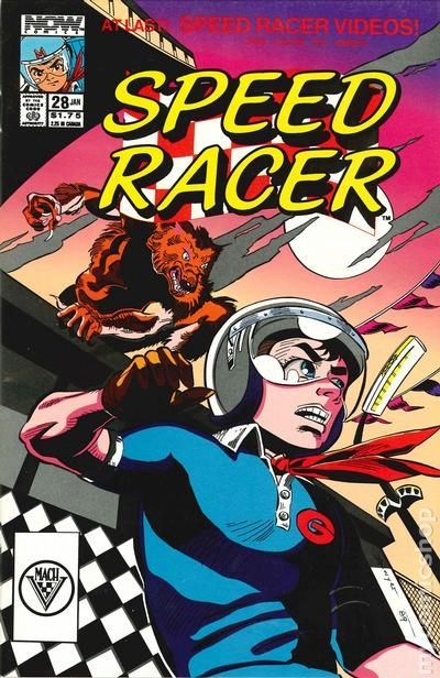 Speed Racer #28 FN/VF 7.0 1990 Immagine Stock