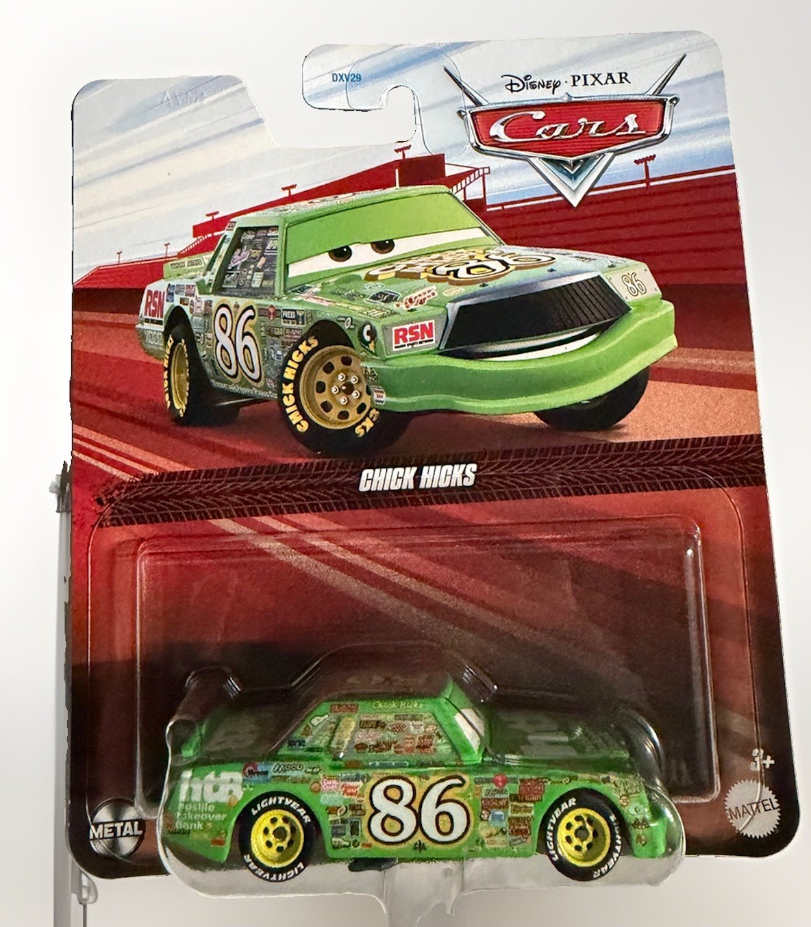 Rarissima tazza pistone Disney Pixar Cars CHICK HICKS  
