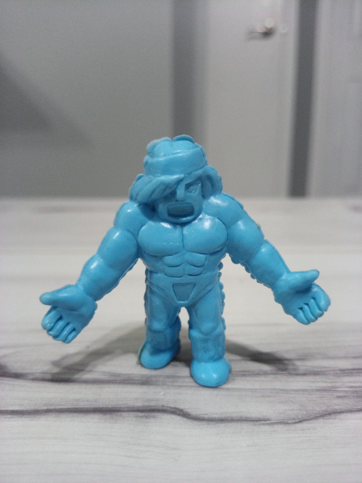 Musclemania Figure #I Blue Select Toys Pre-Muscle Kinnikuman M.U.S.C.L.E. 1984