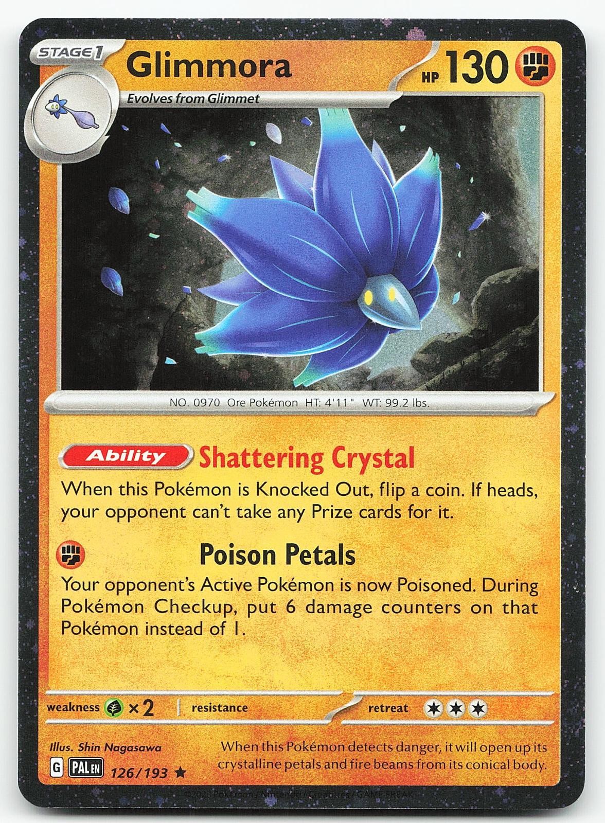 Pokemon Glimmora (Cosmos Holo) 126/193 Carte e Prodotti Vari Promo NM