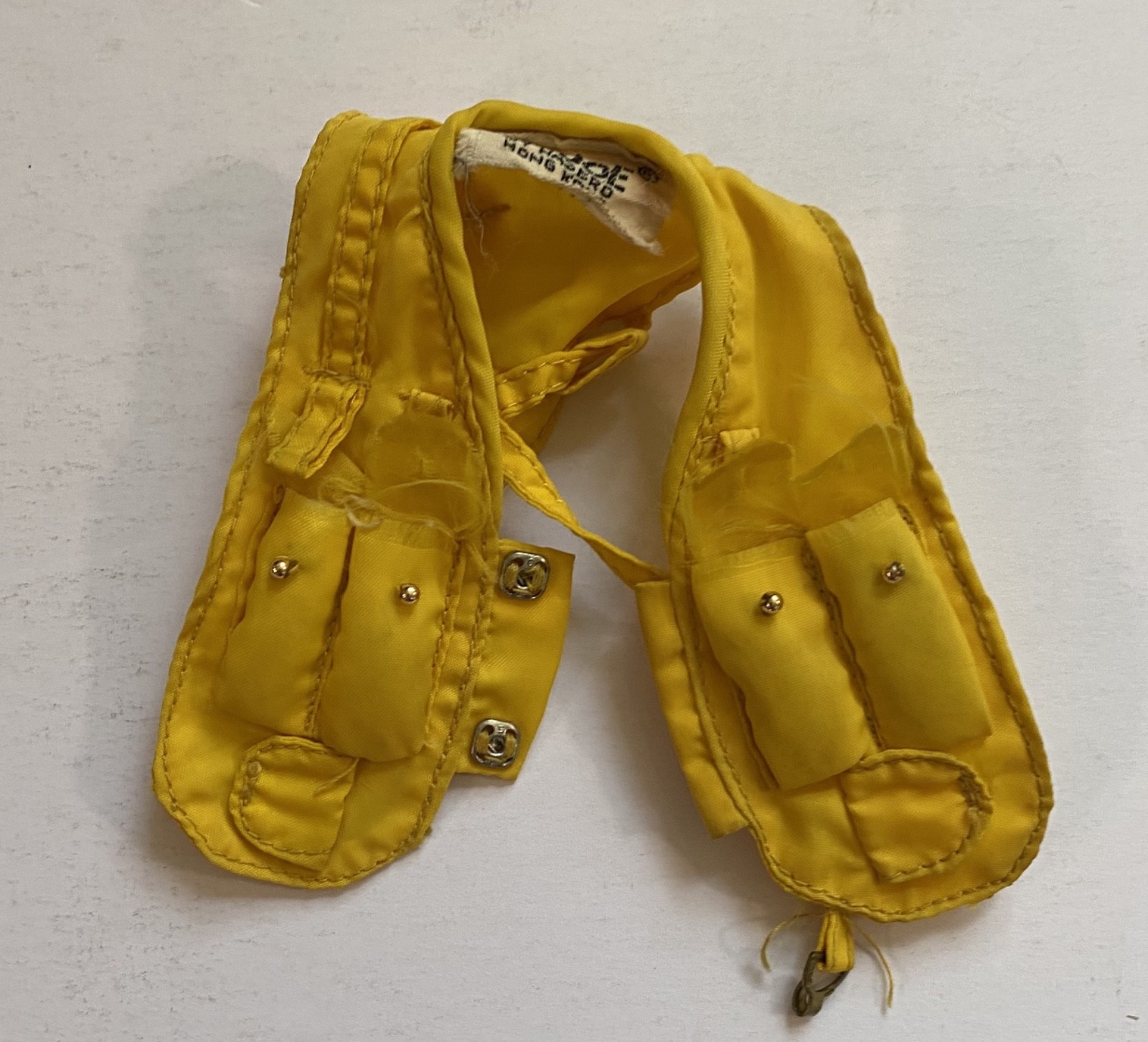 Vintage GI Joe Fighter Pilot Yellow Mae West Vest.