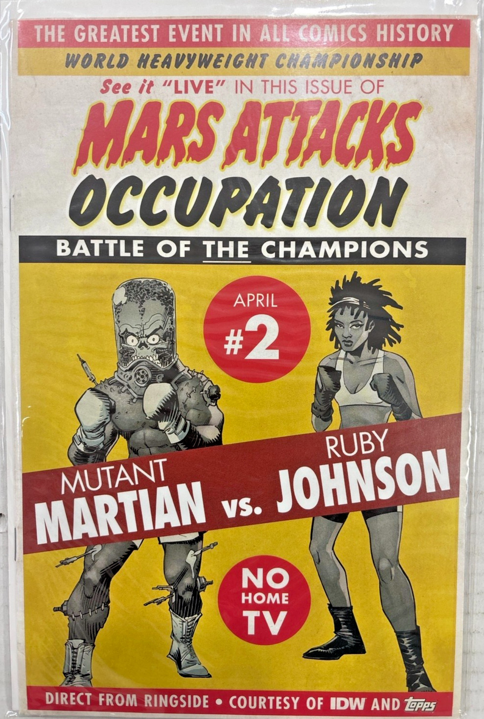 Mars Attacks Occupation #2 IDW Topps fumetto numero aprile spedizione gratuita