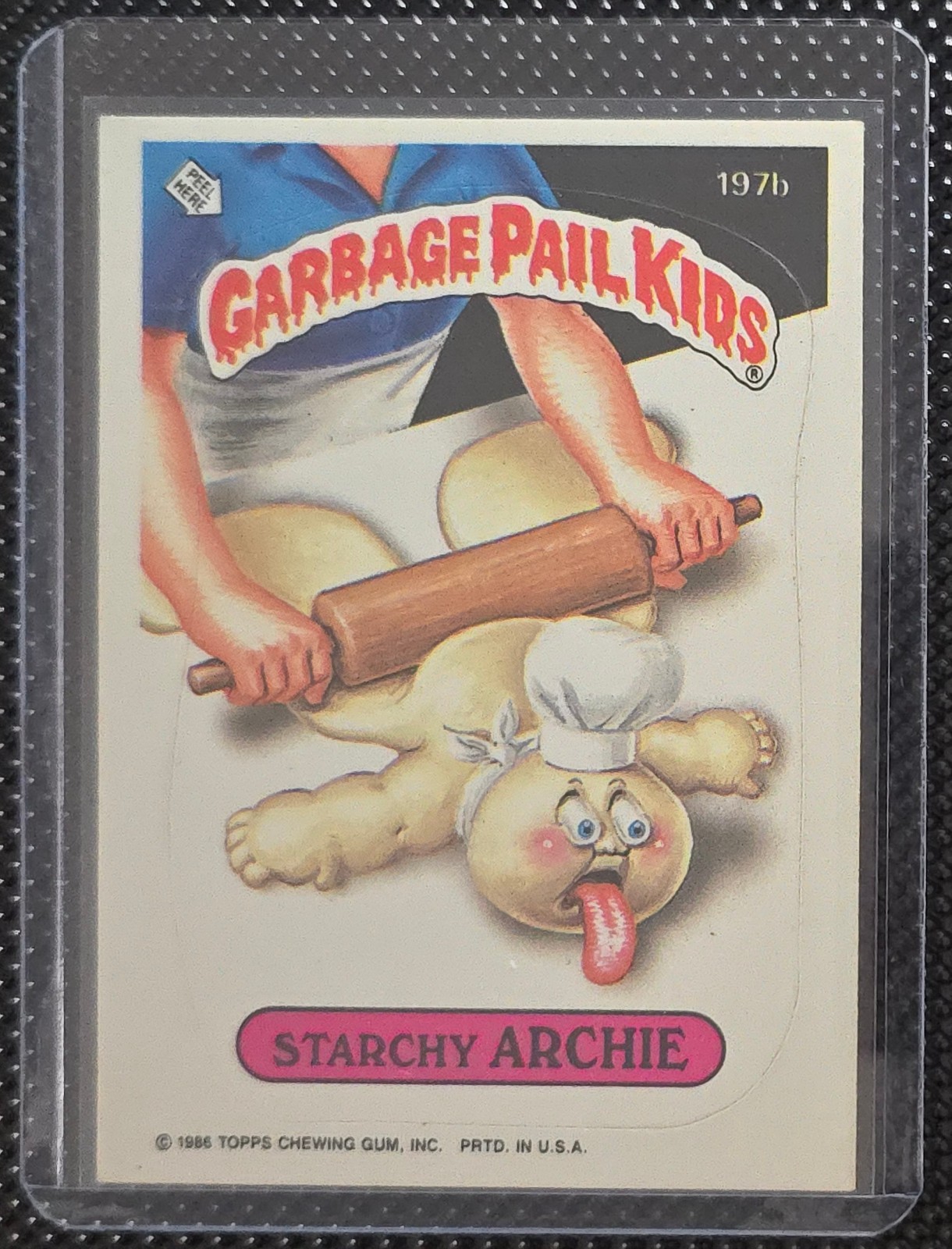 1986 Garbage Pail Kids Starchy Archie 197b Series 5