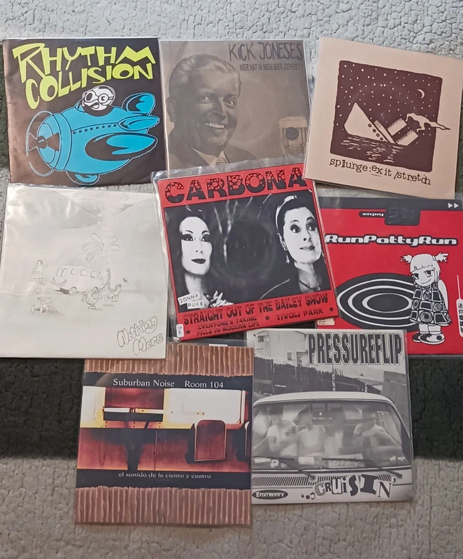 Lotto 8 vinili 7” Punk Hardcore Emo DIY anni ’90 - Underground