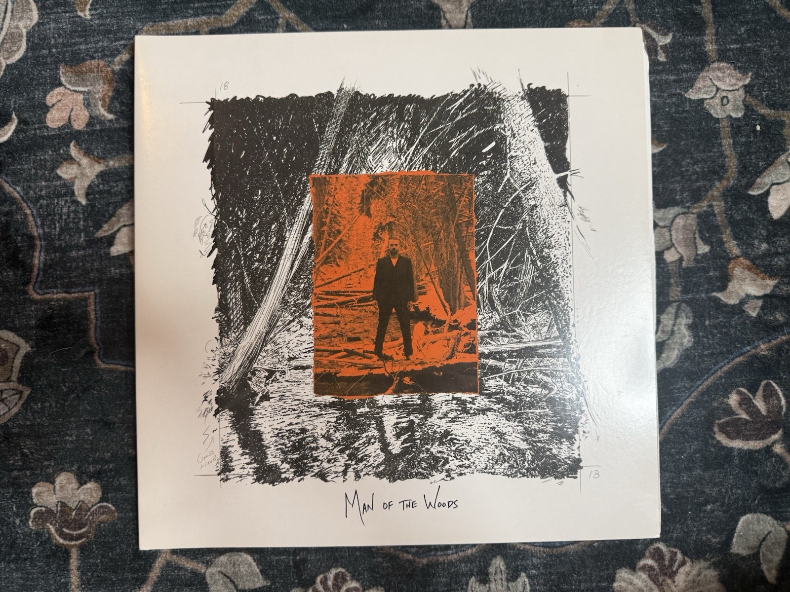 Justin Timberlake Man Of The Woods 2-Vinyl Orange LP Target Limited Edition OPEN