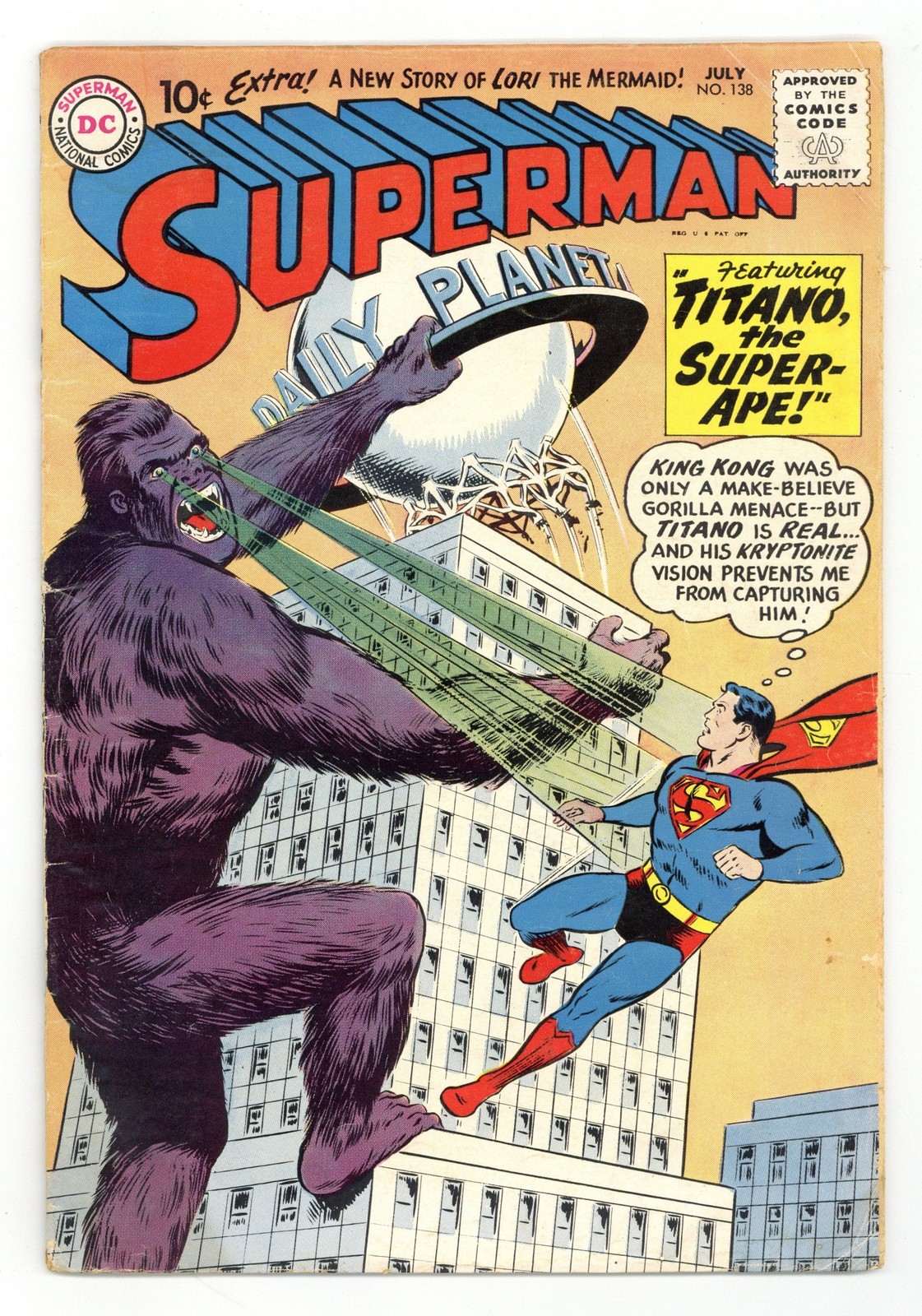 Superman #138 GD 2.0 1960