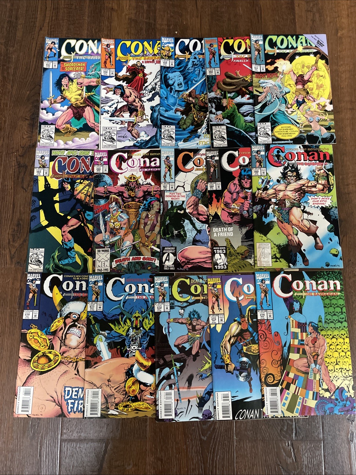 Lotto vintage di 14 CONAN IL BARBARO #2257-274 Marvel; FN; AA