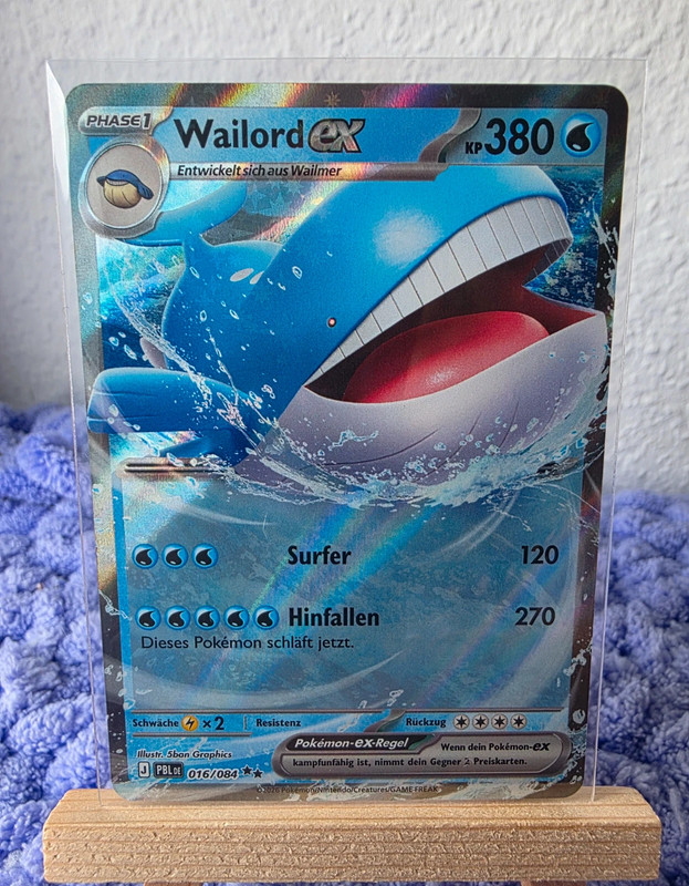 Wailord ex (PBL 016) Dunkelnacht 016/084 Pokemon Karte Deutsch NM 2026