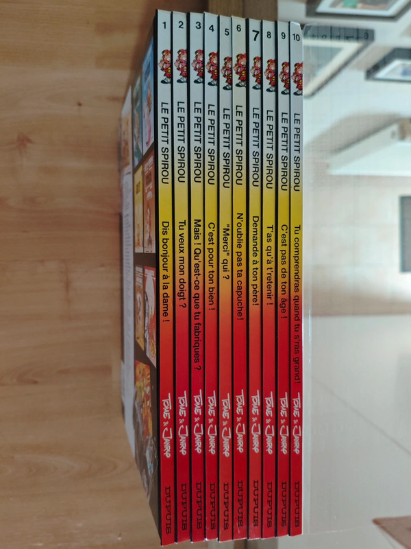 Lot de 10 bd le petit Spirou