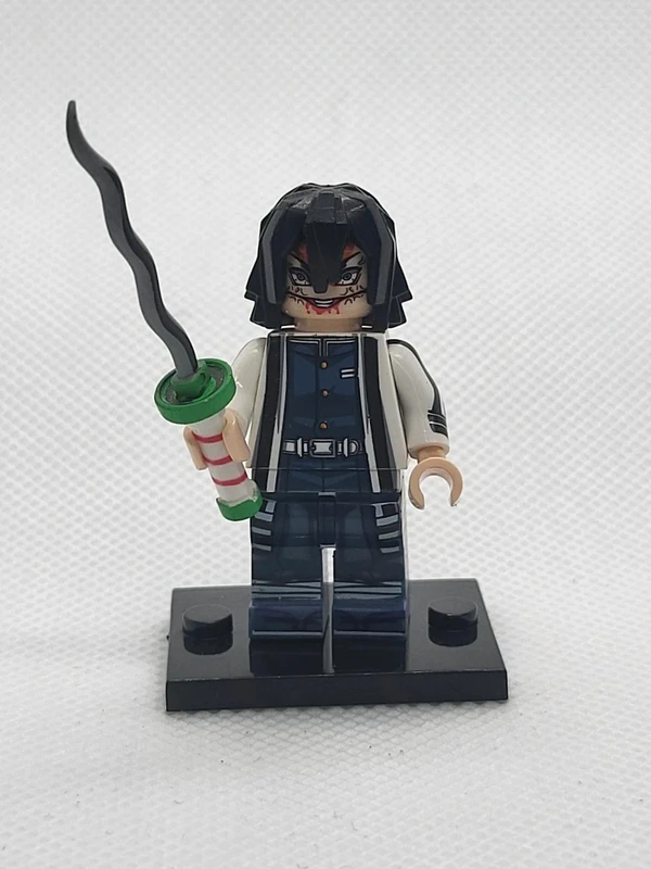 Figurine type Lego - Demon Slayer - Obanai Iguro (Lego-style figure - Demon Slayer - Obanai Iguro)