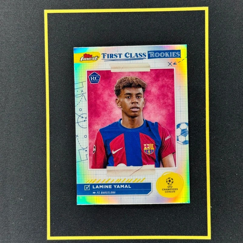 Lamine Yamal 2023-24 Topps Finest First Class Rookies Refractor FR-1 RC