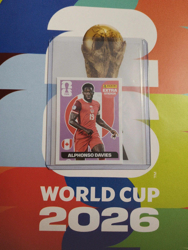 Panini world cup 2026 extra sticker base alphonso Davies