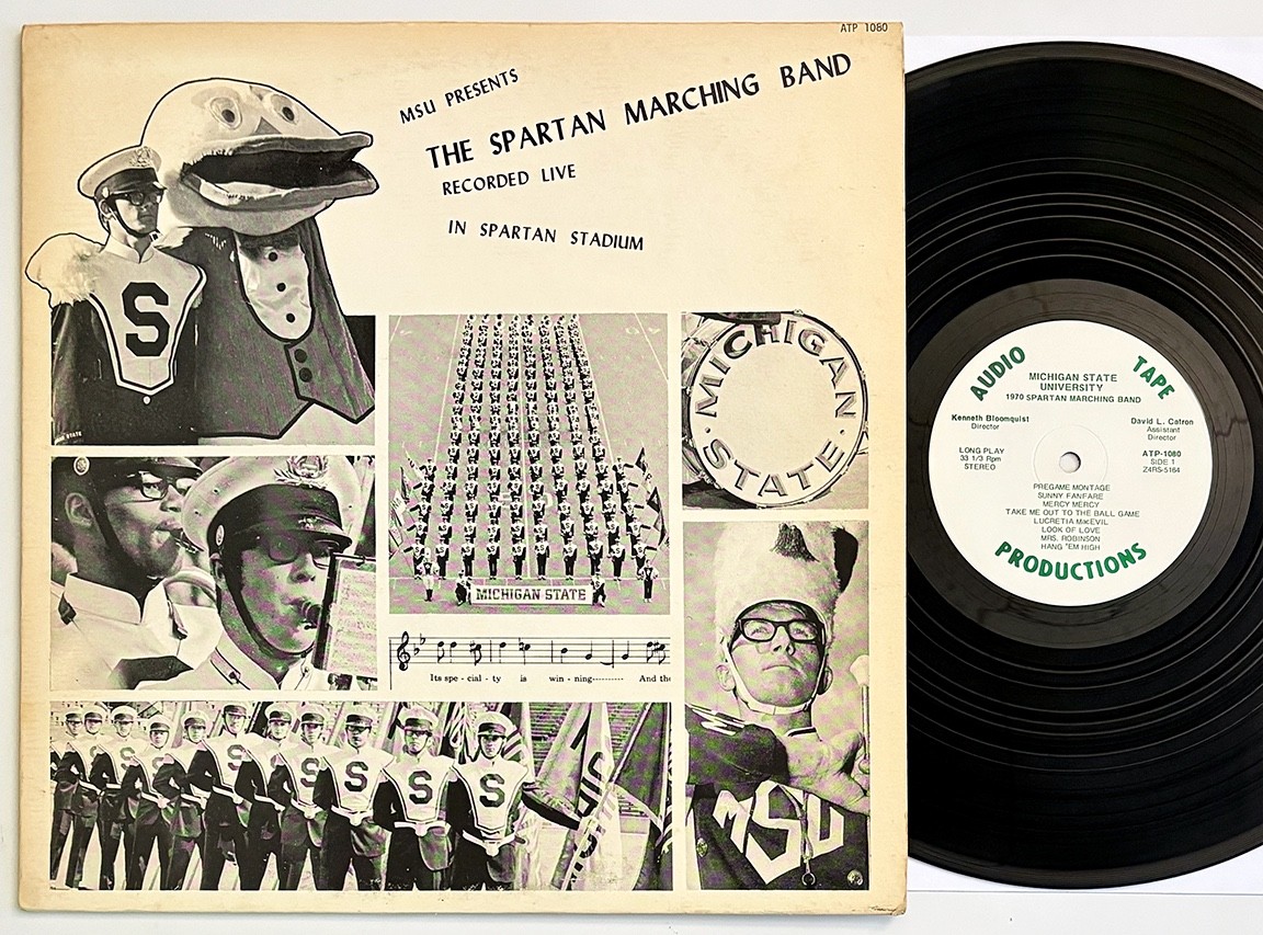 MICHIGAN STATE MSU SPARTAN MARCHING BAND 1970 Vinyl LP, Rock Pop Soul Covers VG+
