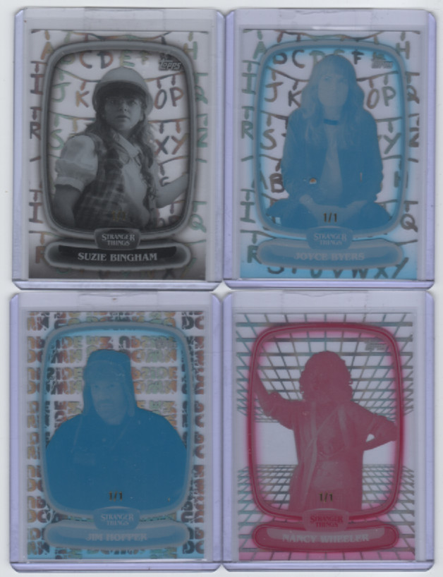STRANGER THINGS 28 CARD PRINTER PROOF LOT FOR EBAY USERNAME us2014.wrie  ONLY!