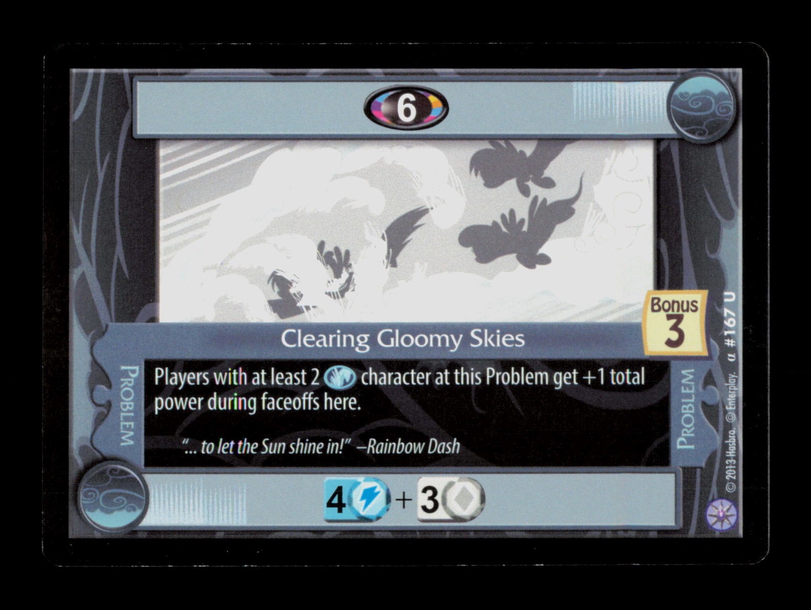 Clearing Gloomy Skies 167 My Little Pony 2013 Trading Card TC