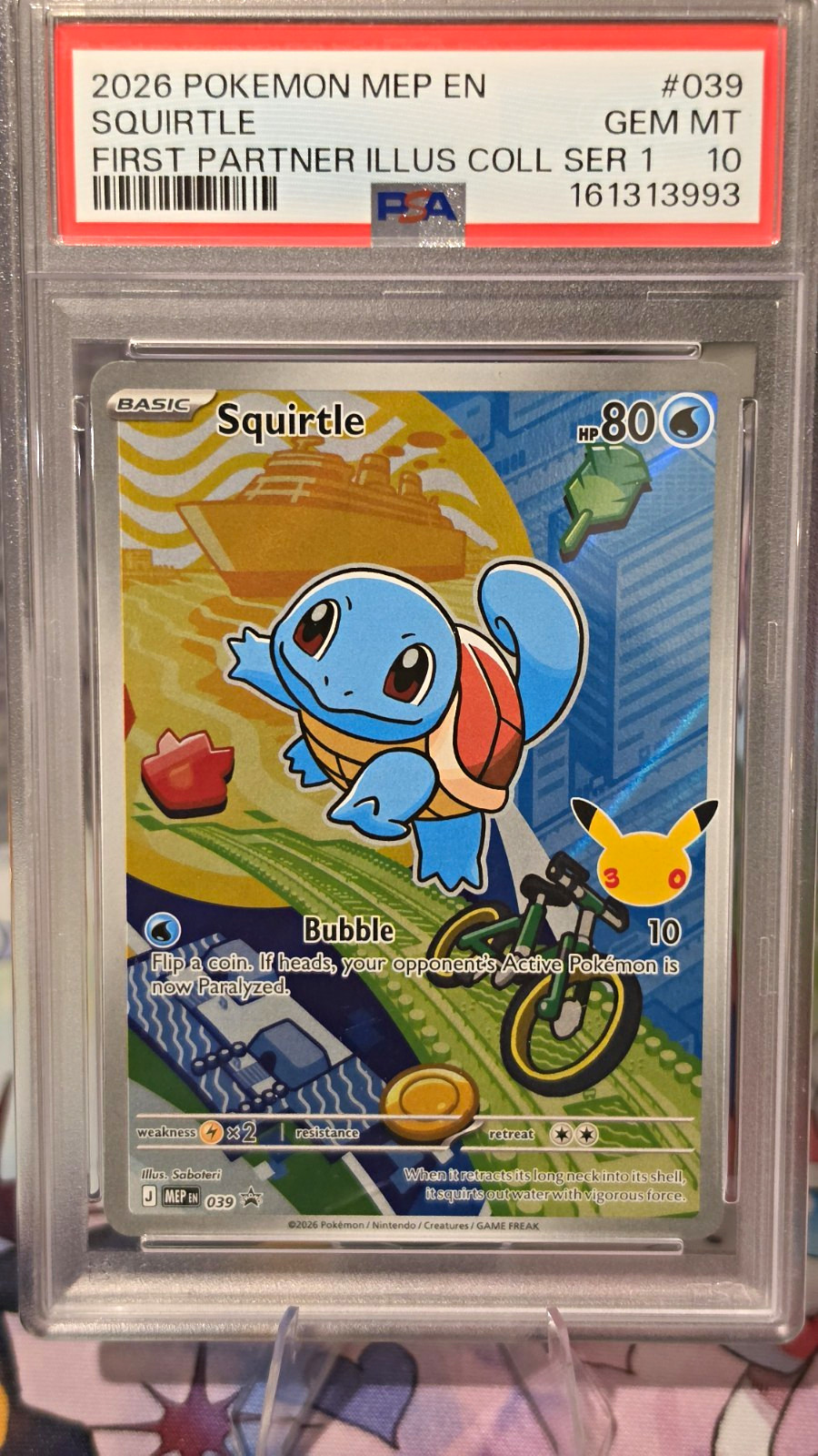 Pokémon TCG Squirtle 039 Me: Mega Evoluzione Promo Holo Inglese Basic 80 HP