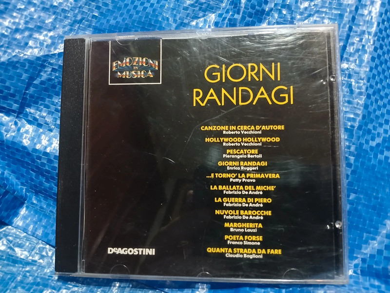 Giorni randagi Ruggeri De Andrè Vecchioni Bertoli Baglioni cd