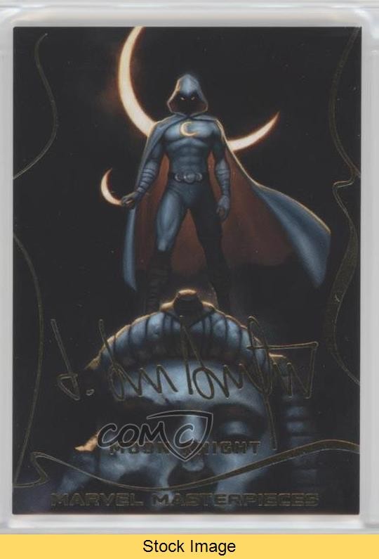 2022 Upper Deck Marvel Masterpieces Gold Foil Level 1 Moon Knight #29 READ 1a7b