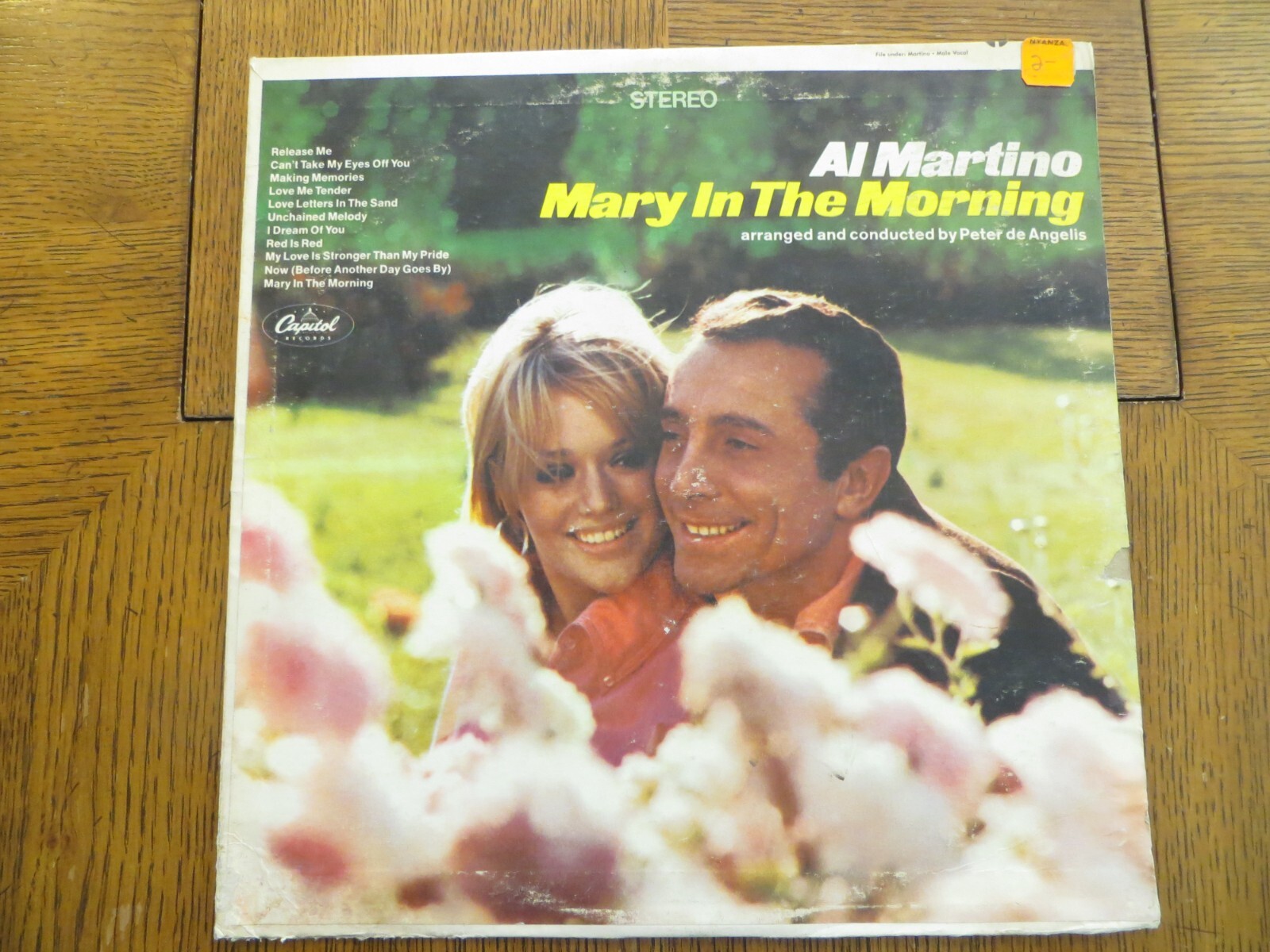Al Martino – Mary In The Morning - 1967 - Capitol Records ST 2780 Vinyl LP VG/G+